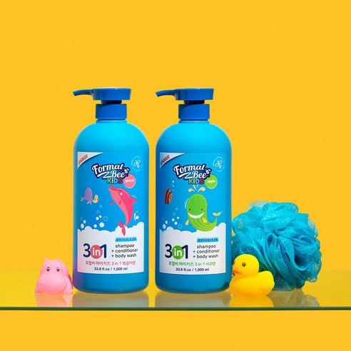 Formal Bee KIDS 兒童三合一 洗潤髮沐浴乳 （500ml/1000ml）
