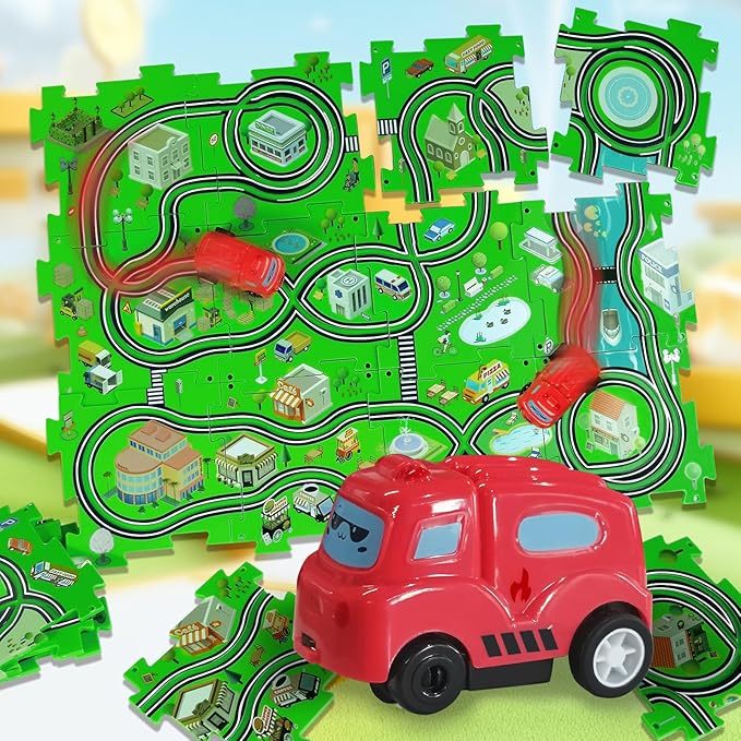 益智拼裝軌道車 兒童玩具