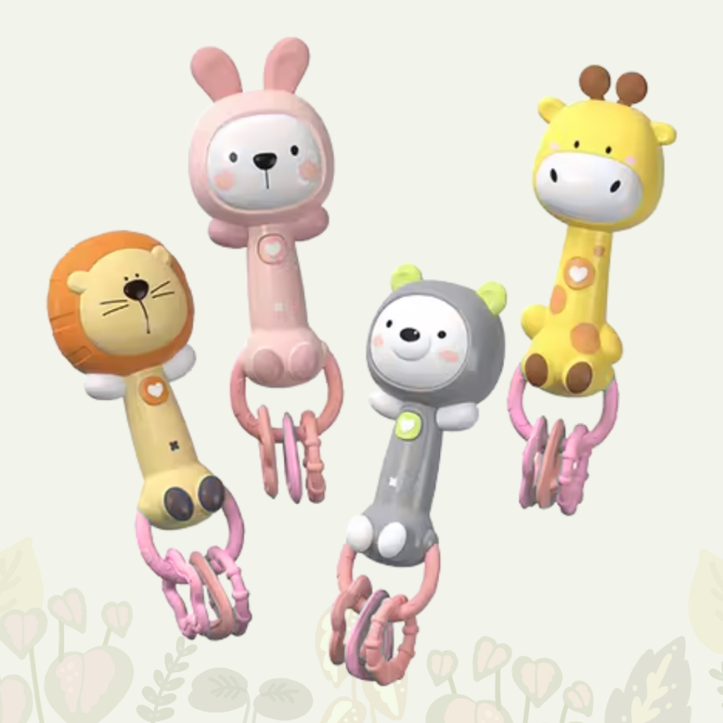 嬰兒玩具 動物手搖鈴