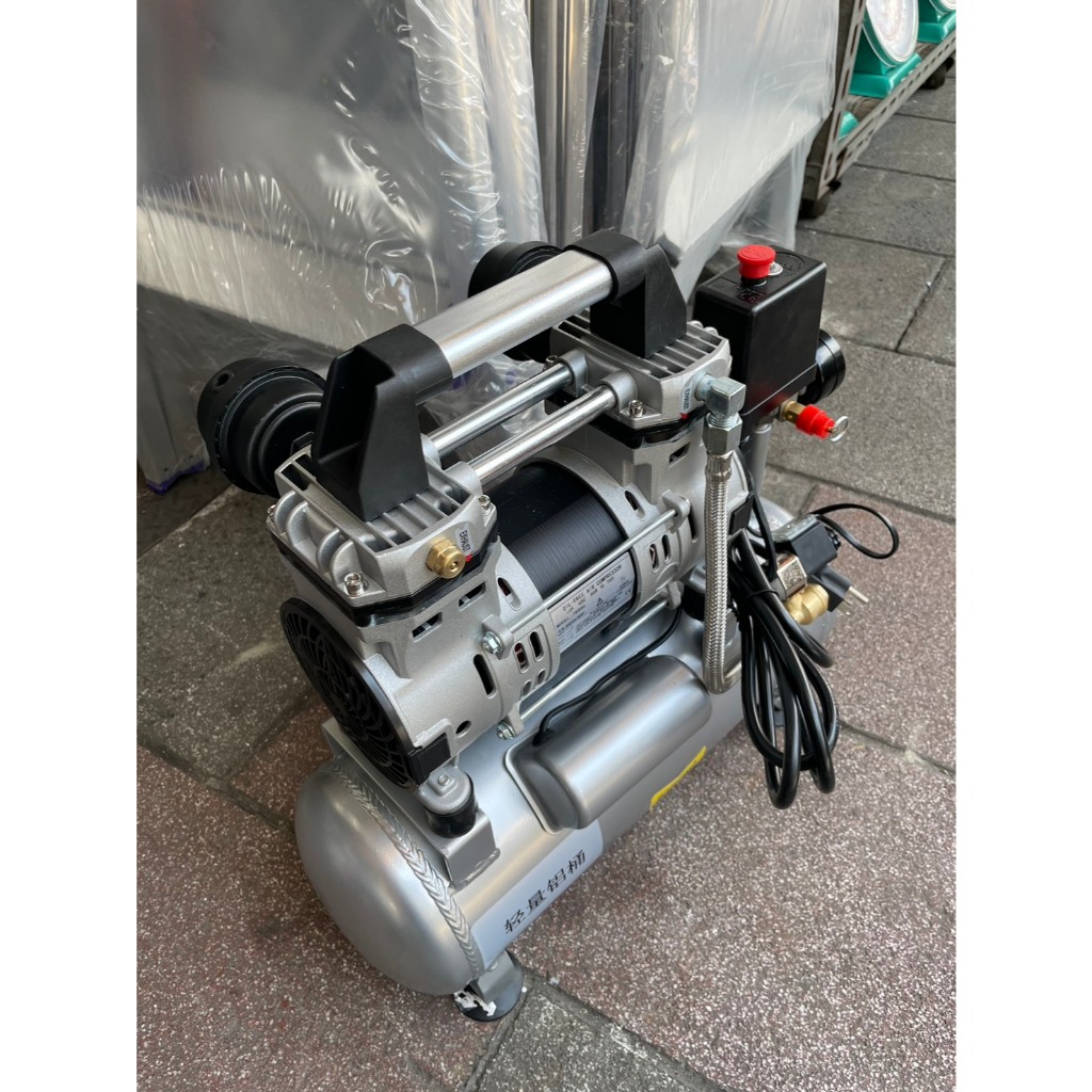 台北工具 雙缸2.5HP 10公升 輕量鋁合金 快速型無油靜音空壓機  空氣壓縮機 可木工 噴漆修補 商品圖片 7