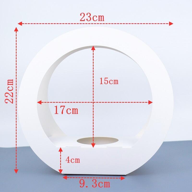 22cm高圓形(白色)盆栽直徑6.5cm,1 個