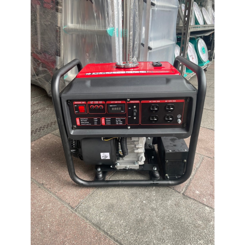台北工具引擎式電焊發電機160A 3500W 110A可焊高張力/鋁/鹼性焊條 可3.2連續 商品圖片 6