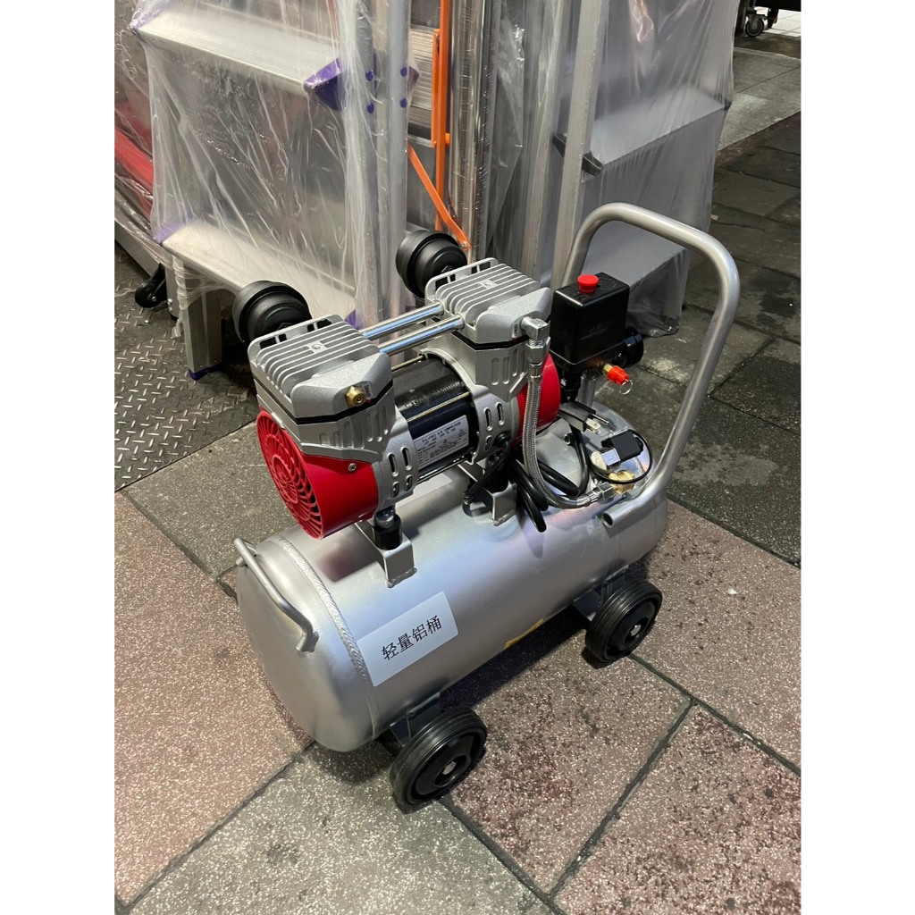 台北工具 雙缸3.5HP 25公升 輕量鋁合金 快速型無油靜音空壓機  空氣壓縮機 可木工 噴漆修補 商品圖片 3