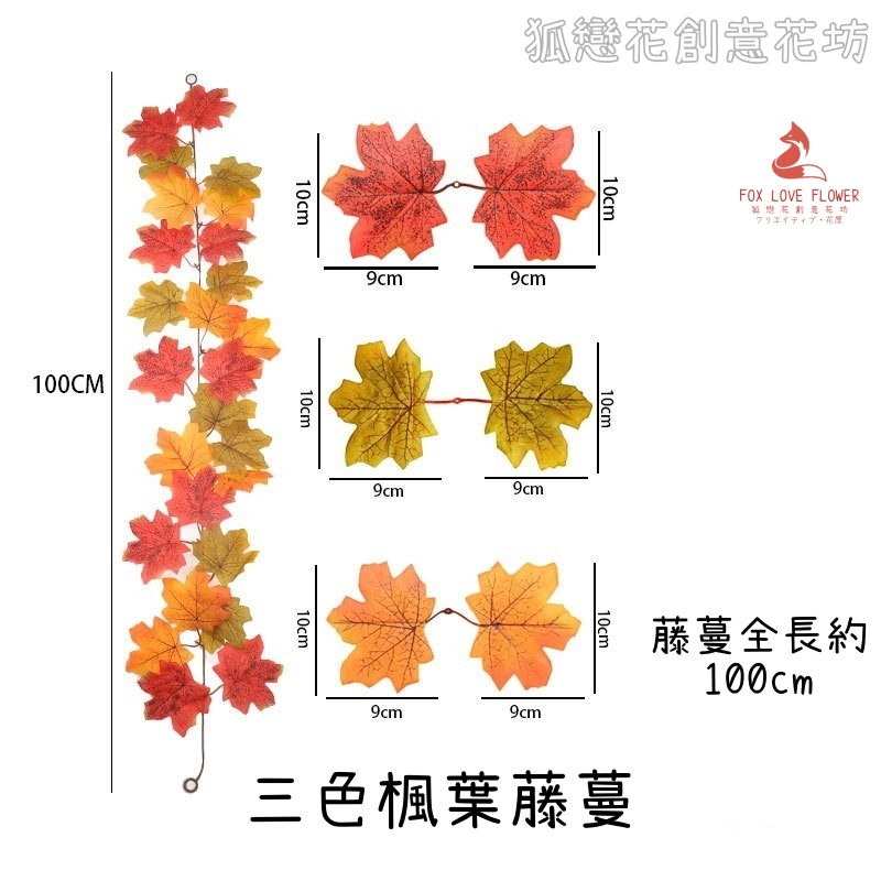 <大葉三色楓葉>,價格為1條的價格