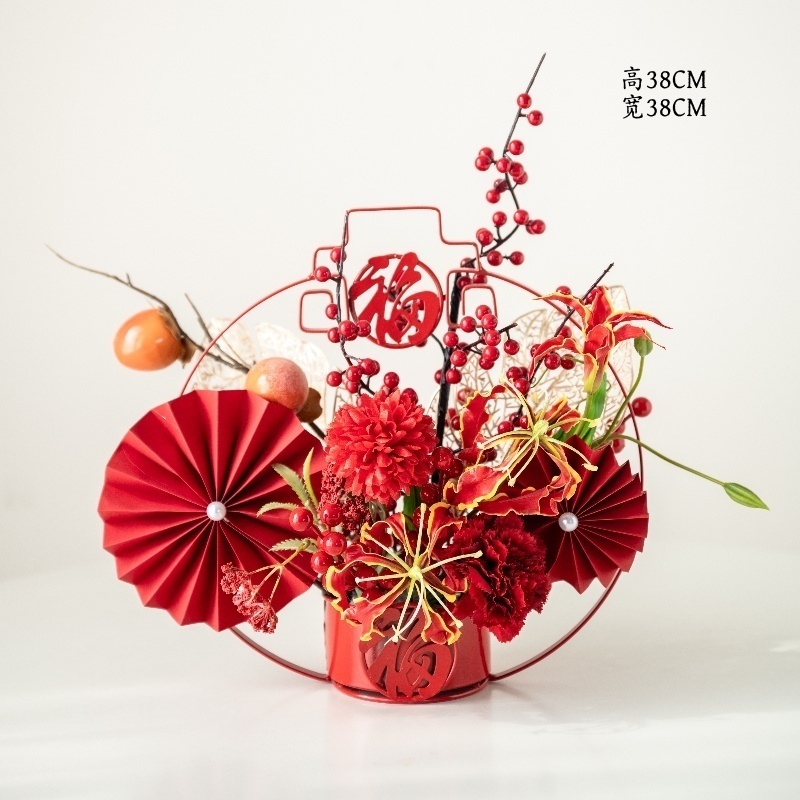 紅色圓花籃❰順遂無虞❱,🦊~賣場商品眾多，歡迎參觀選購~🦊