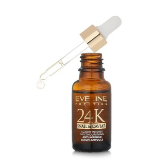 波蘭 Eveline Cosmetics 頂奢 24K蝸牛魚子醬 全效修護精華液 18ml