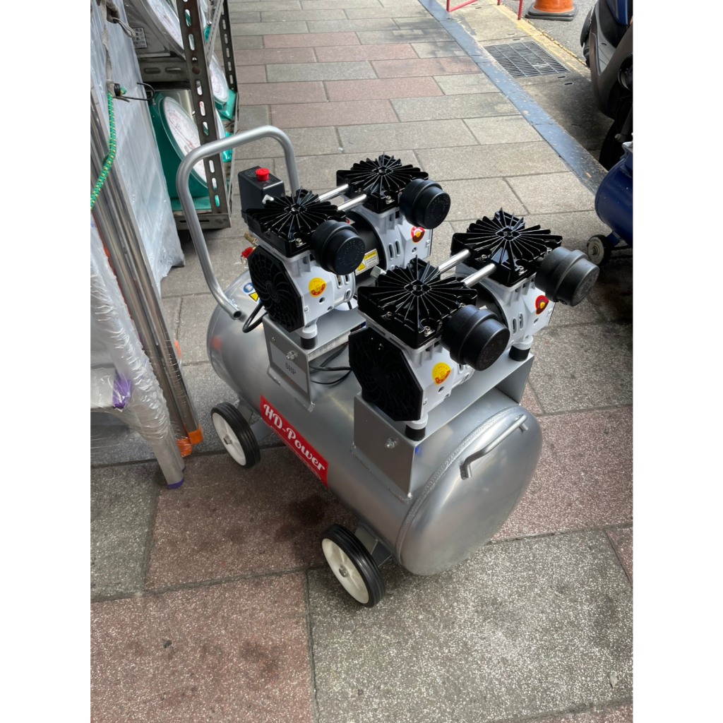 附發票 台北工具雙缸5HP50L輕量鋁桶無油空壓機 空氣壓縮機 木工裝修 噴漆修補 牙醫診所齒模用 商品圖片 2