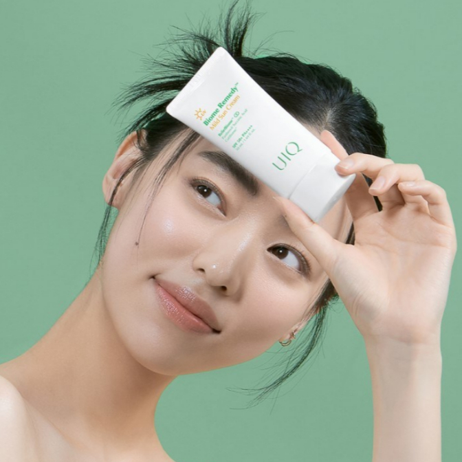 UIQ 溫和防曬乳 SPF50+ PA++++ 韓國專利微生物群 物理防曬
