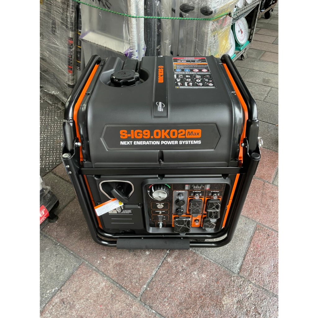 台北工具9000W靜音變頻發電機S-IG9.0K電啟動/手拉二用 110/220V四行程停電露營擺攤 商品圖片 3