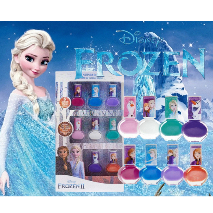 Disney Frozen2 迪士尼 冰雪奇緣兒童指甲油 8色組