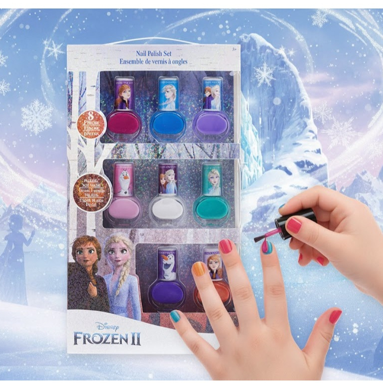 Disney Frozen2 迪士尼 冰雪奇緣兒童指甲油 8色組