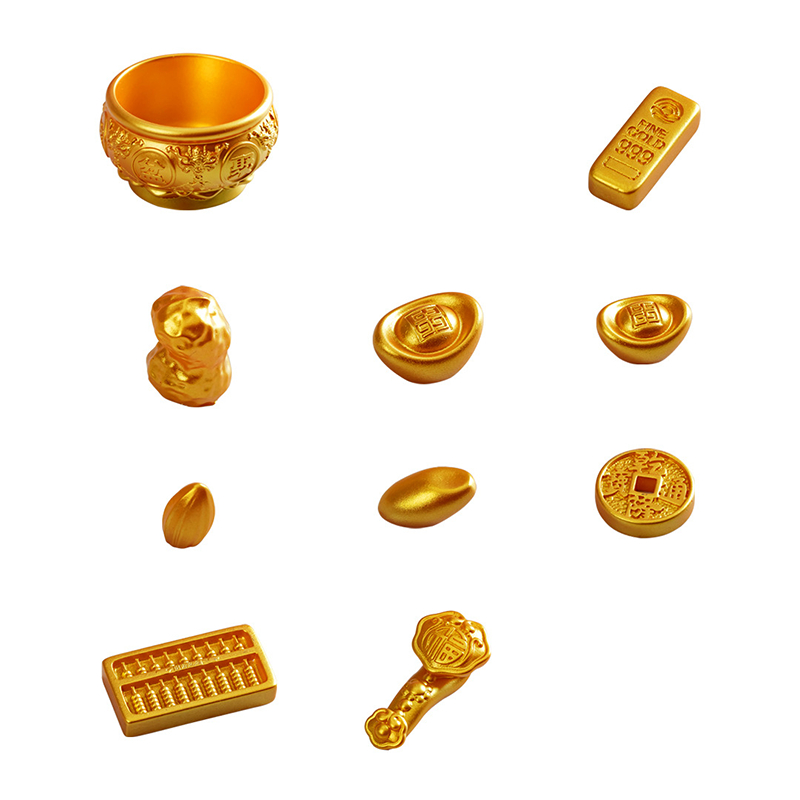 招財小物件(1組9入)+聚寶盆