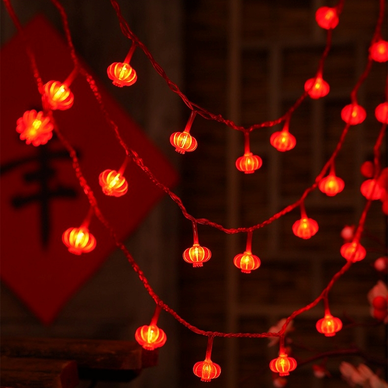 電池款❰紅❱10顆燈籠(長2m),電源供應方式請看內文說明