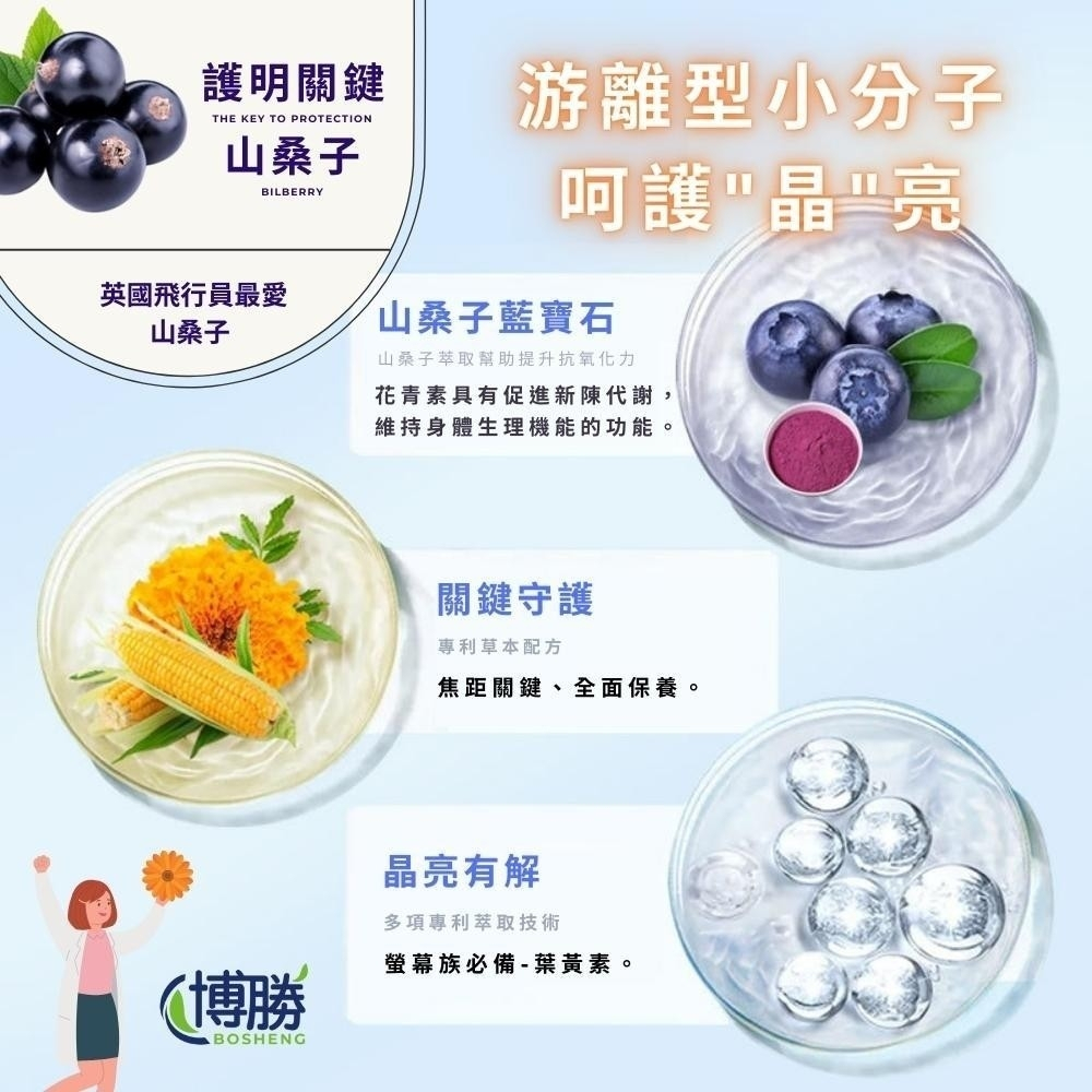 博勝生醫 山桑子葉黃凍 20g 10條/盒