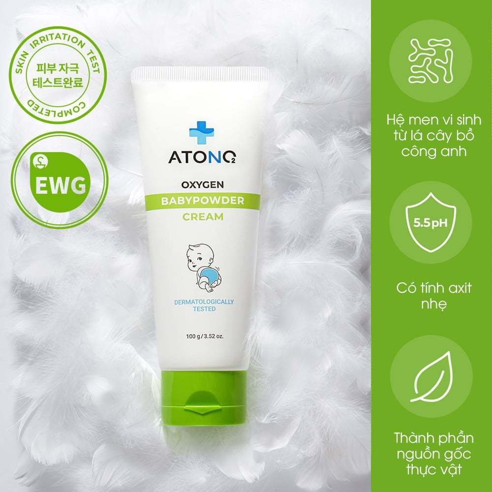 ATONO2 Oxyzen 嬰兒爽身粉霜100g