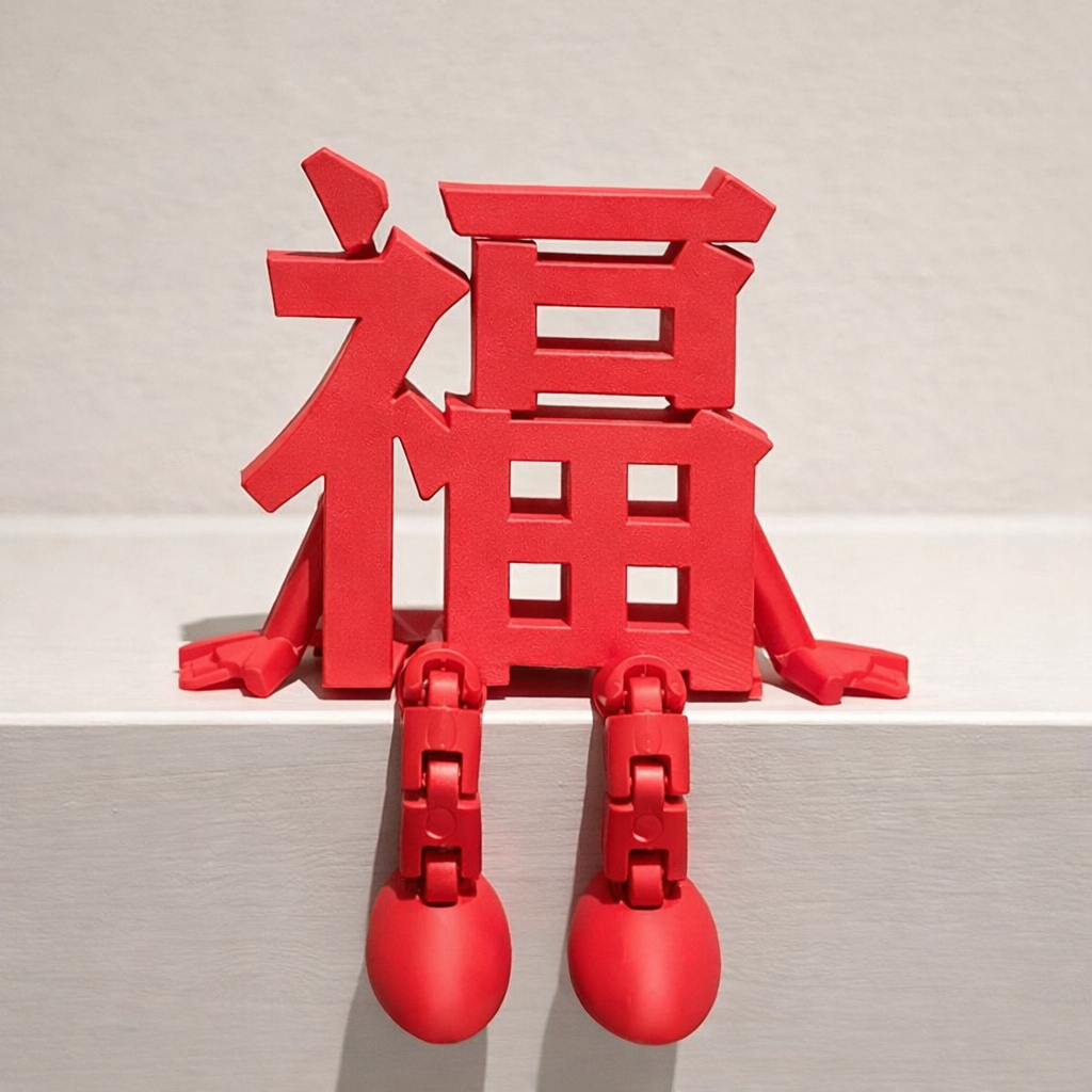 立體福字擺件