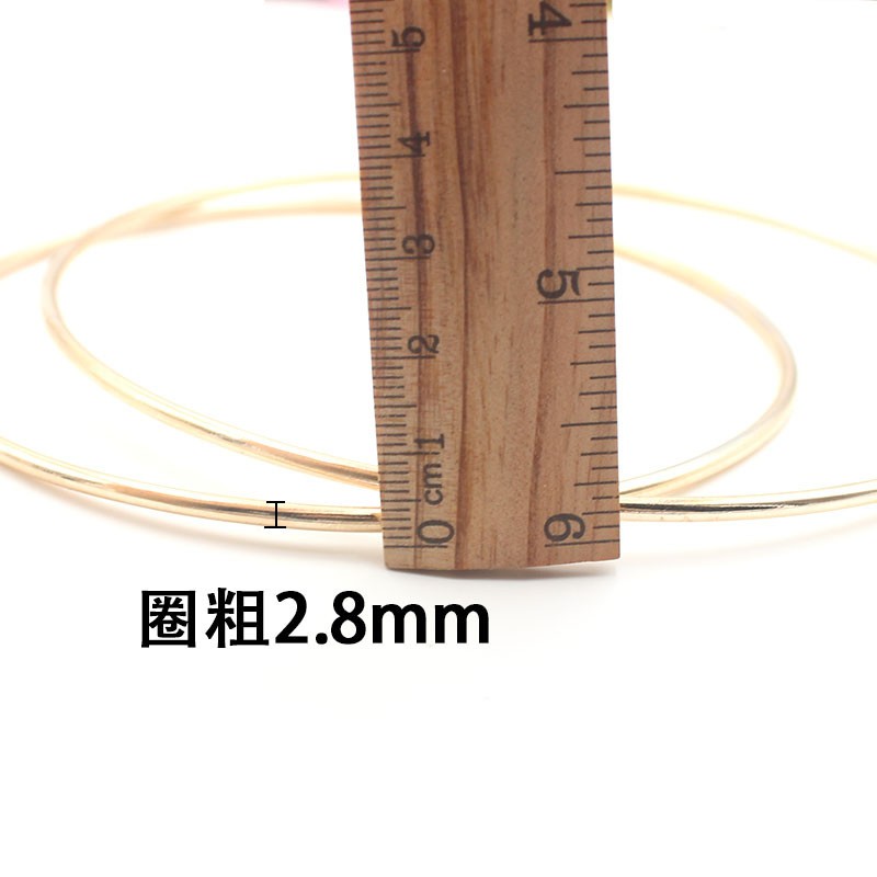 台灣現貨【金色圓環鐵圈】KC電鍍花圈底座 捕夢網骨架 手作吊飾花藝材料 多尺寸 DIY材料包 手作材料