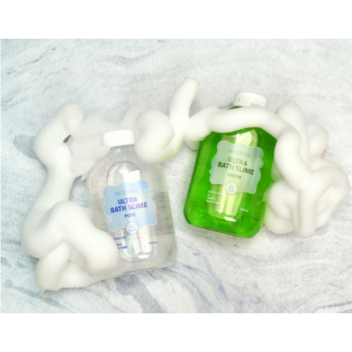 Recipebox 韓兔 兒童泡泡沐浴史萊姆（透明/綠色） 520ml
