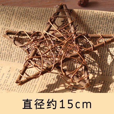 (原色)☆星星藤圈15cm,🦊~賣場商品眾多，歡迎參觀選購~🦊