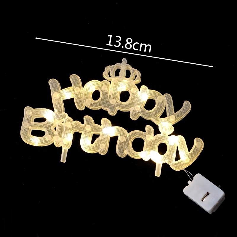 電池款❰暖黃❱生日快樂燈(自備竹簽),電源供應方式請看內文說明
