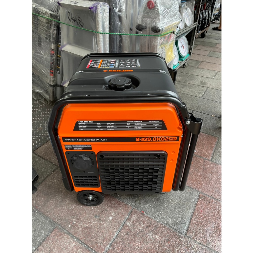 台北工具9000W靜音變頻發電機S-IG9.0K電啟動/手拉二用 110/220V四行程停電露營擺攤 商品圖片 4