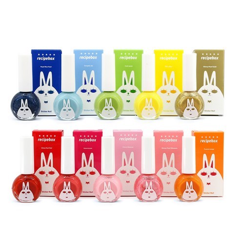 RECIPEBOX 韓兔 可剝式 水性兒童指甲油 10ml