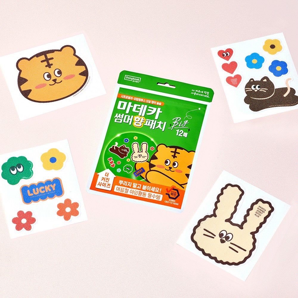 韓國 Dongkook 雙精油長效超大香氛貼 12貼/包