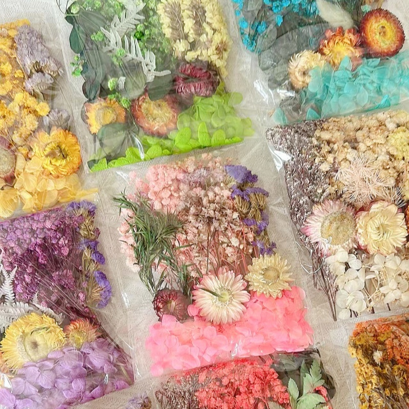 台灣現貨【永生花材料包】不凋花綜合花材套組 花圈浮游花玻璃瓶DIY 新手手作課程多色大小款 DIY材料包 手作材料 花藝
