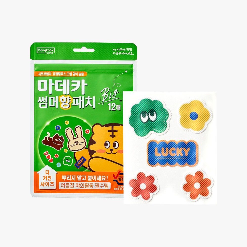 韓國 Dongkook 雙精油長效超大香氛貼 12貼/包