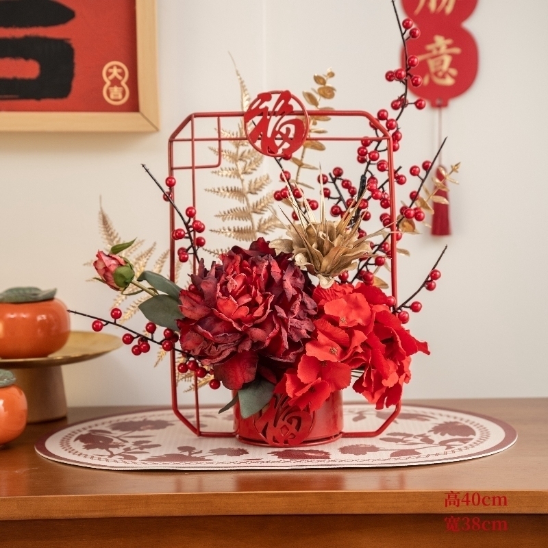 紅色花籃❰心想事成❱,🦊~賣場商品眾多，歡迎參觀選購~🦊