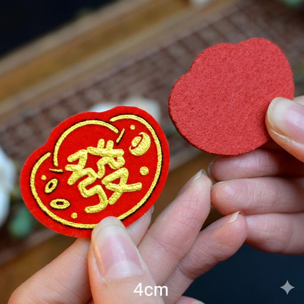 毛氈立體_發【元寶款】(1組2入)