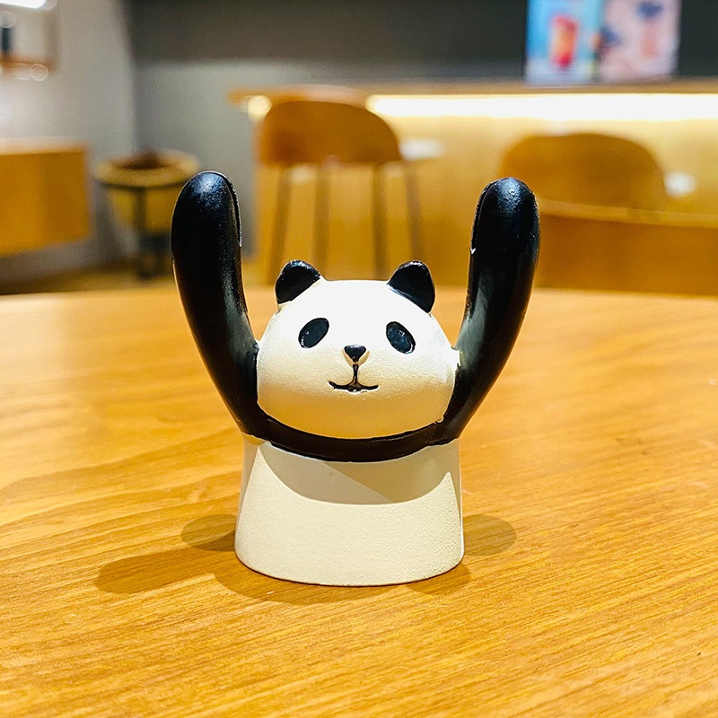 舉牌勵志擺件_熊貓(不帶卡片)