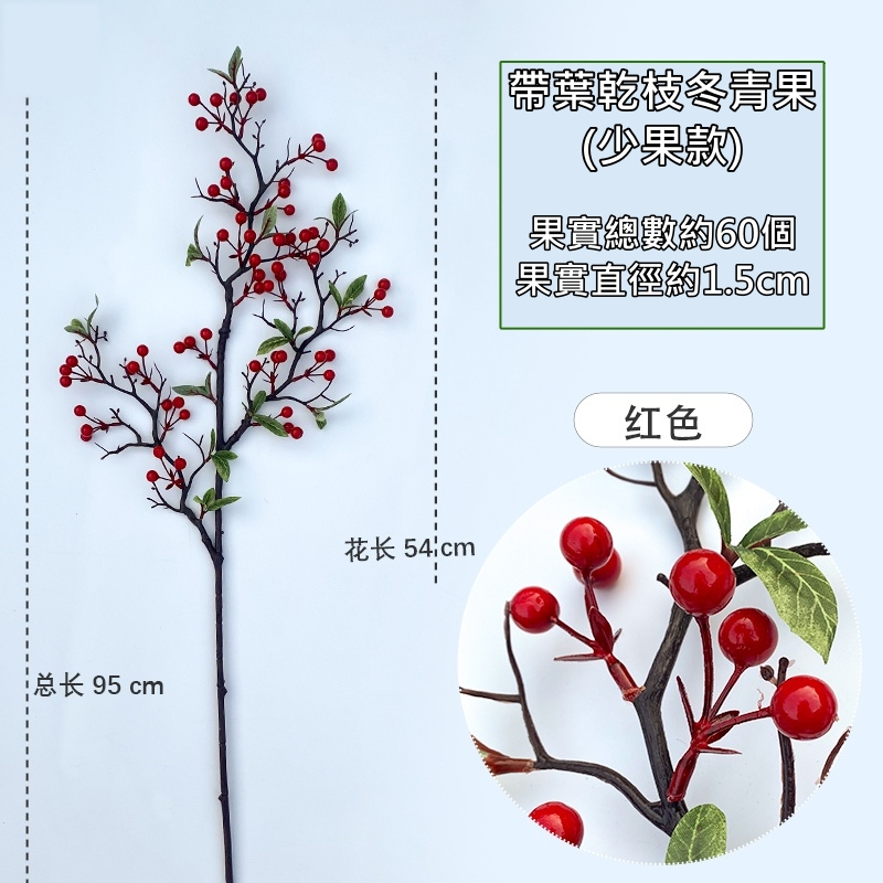 帶葉乾枝冬青果｜少果款