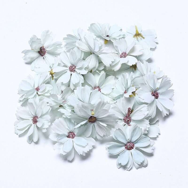 4.5cm六瓣花（淺藍色）,5朵