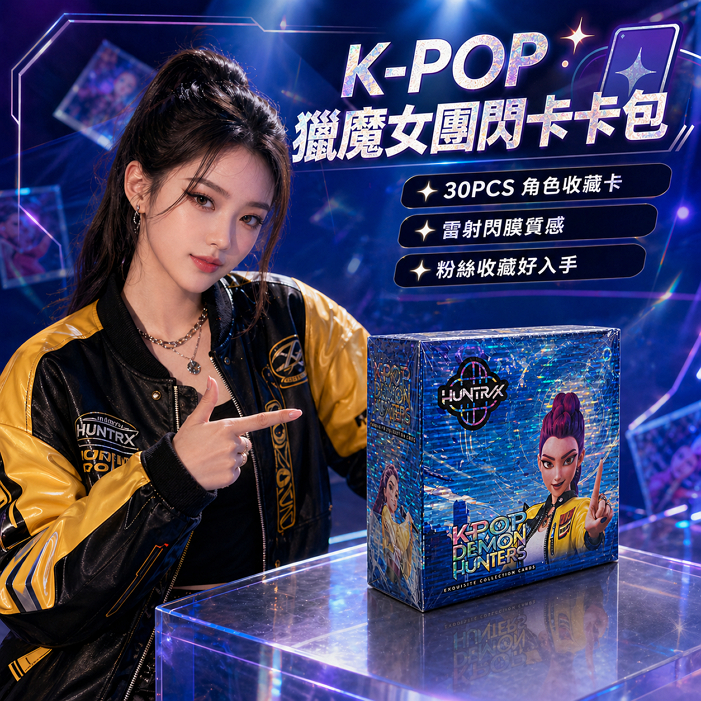 KPOP Demon Hunters 爆款獵魔女團SSR卡片 盒裝