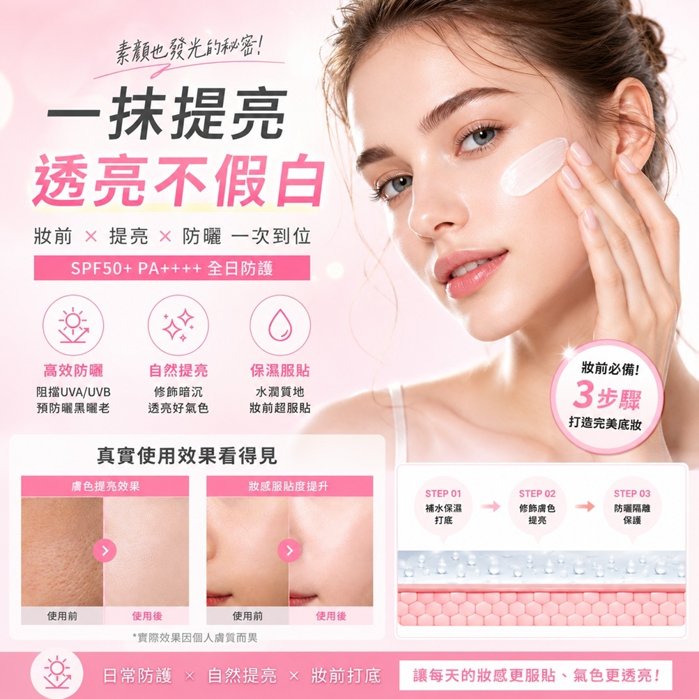 BANILA CO 芭妮蘭 全日防護提亮防曬霜 SPF50+ PA++++ (35ml)