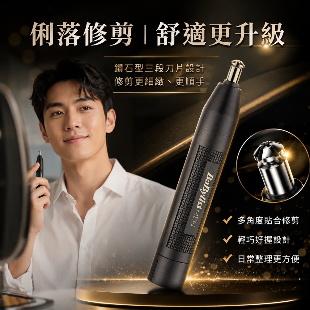 法國 BaByliss MEN NE1000K 男士鼻毛修剪器