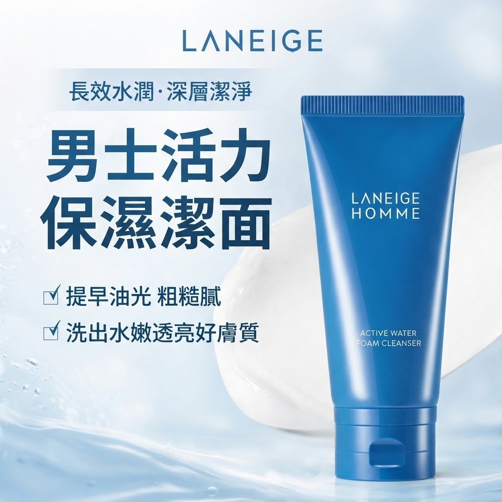 LANEIGE 蘭芝 男士活力保濕潔面乳