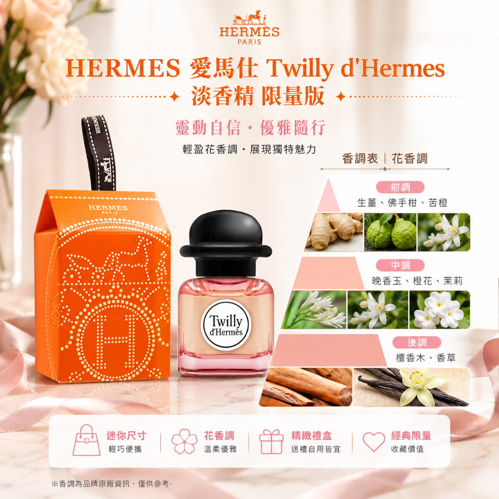 HERMES 愛馬仕 Twilly d'Hermes 絲意淡香精 限量版 7.5ml