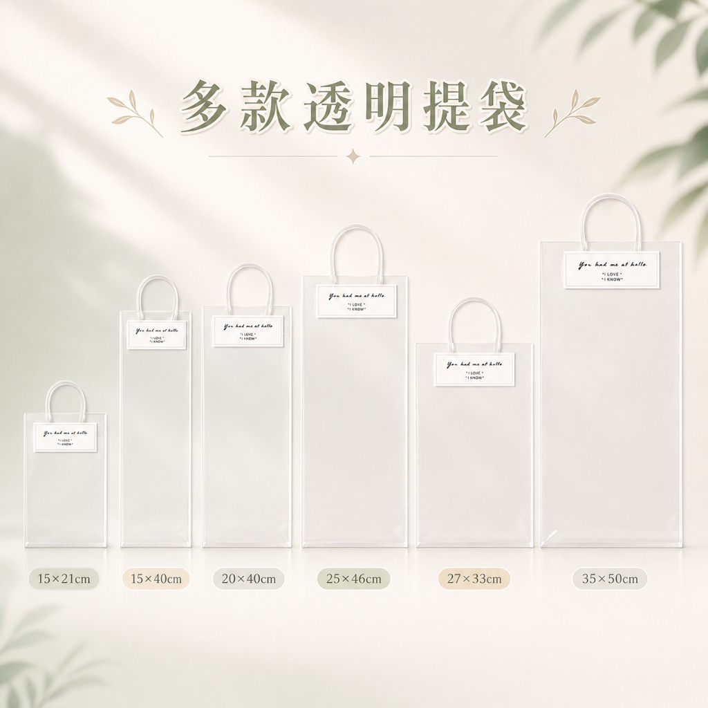 透明提袋(20*40cm｜中小款),🦊~賣場商品眾多，歡迎參觀選購~🦊