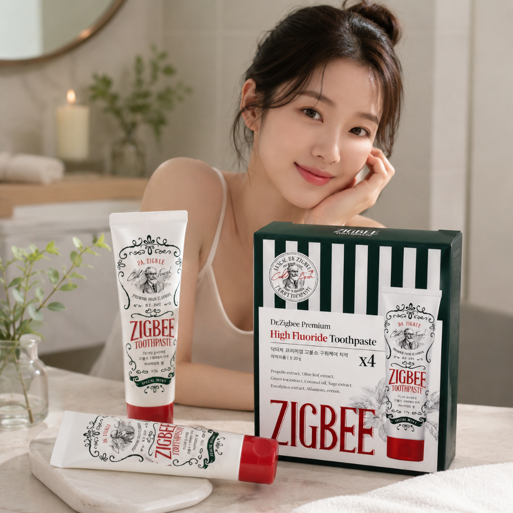 韓國 ZIGBEE 強效防蛀高含氟專業護理牙膏 117g/支