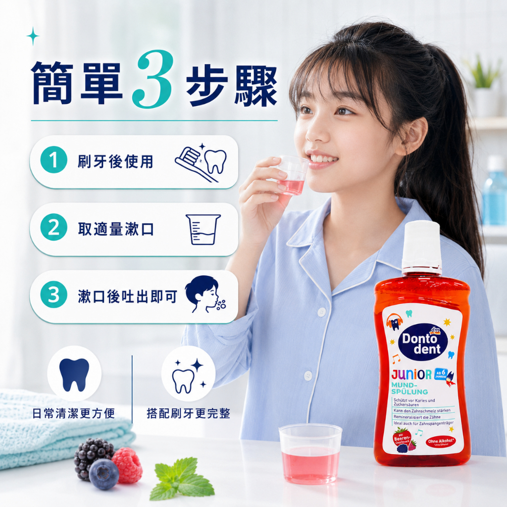 德國dm DONTODENT青少年漿果漱口水