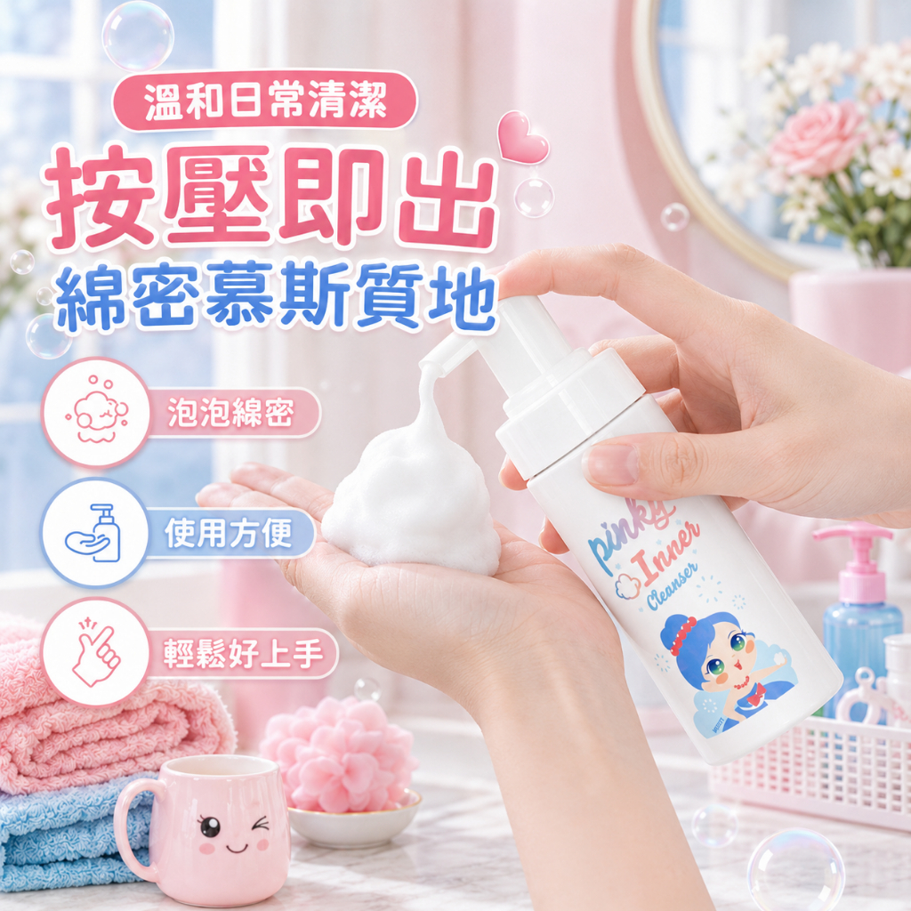 韓國 PINKY 兒童專用清潔慕斯
