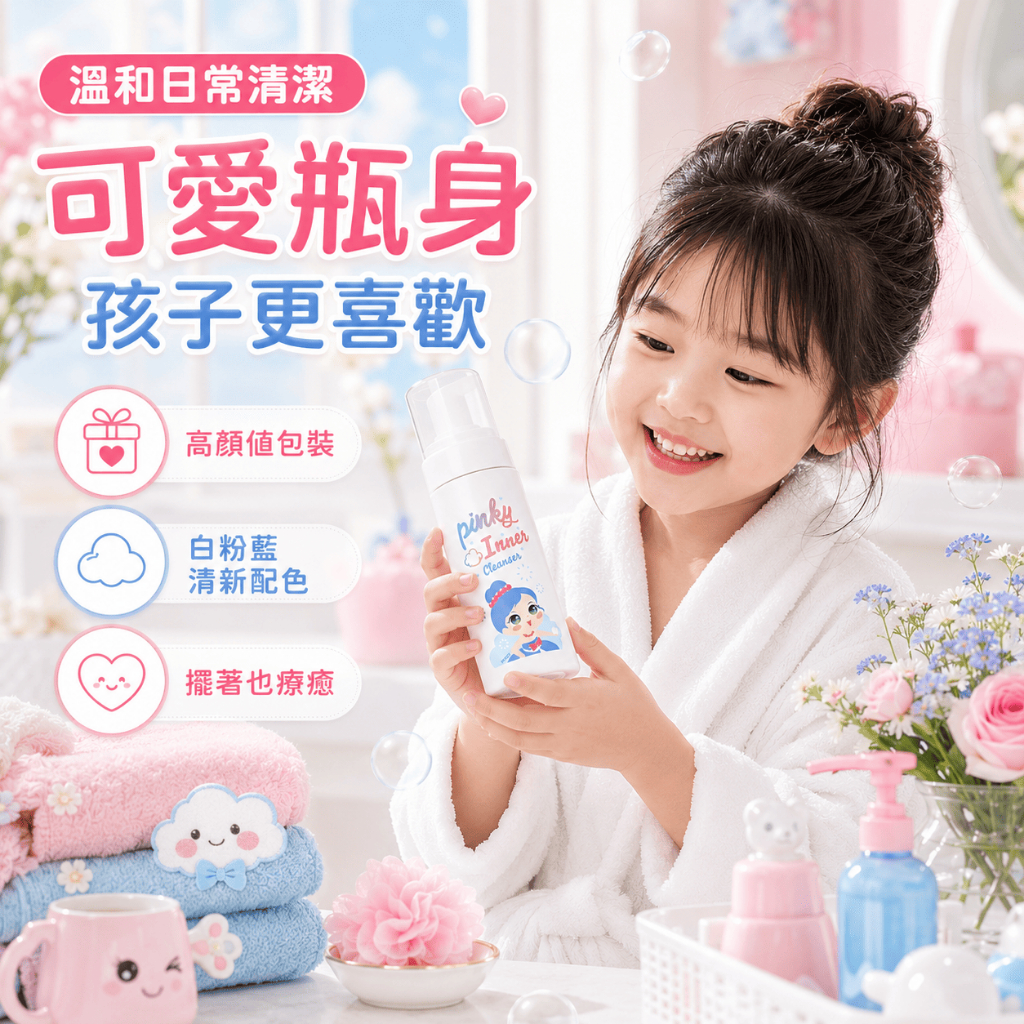 韓國 PINKY 兒童專用清潔慕斯