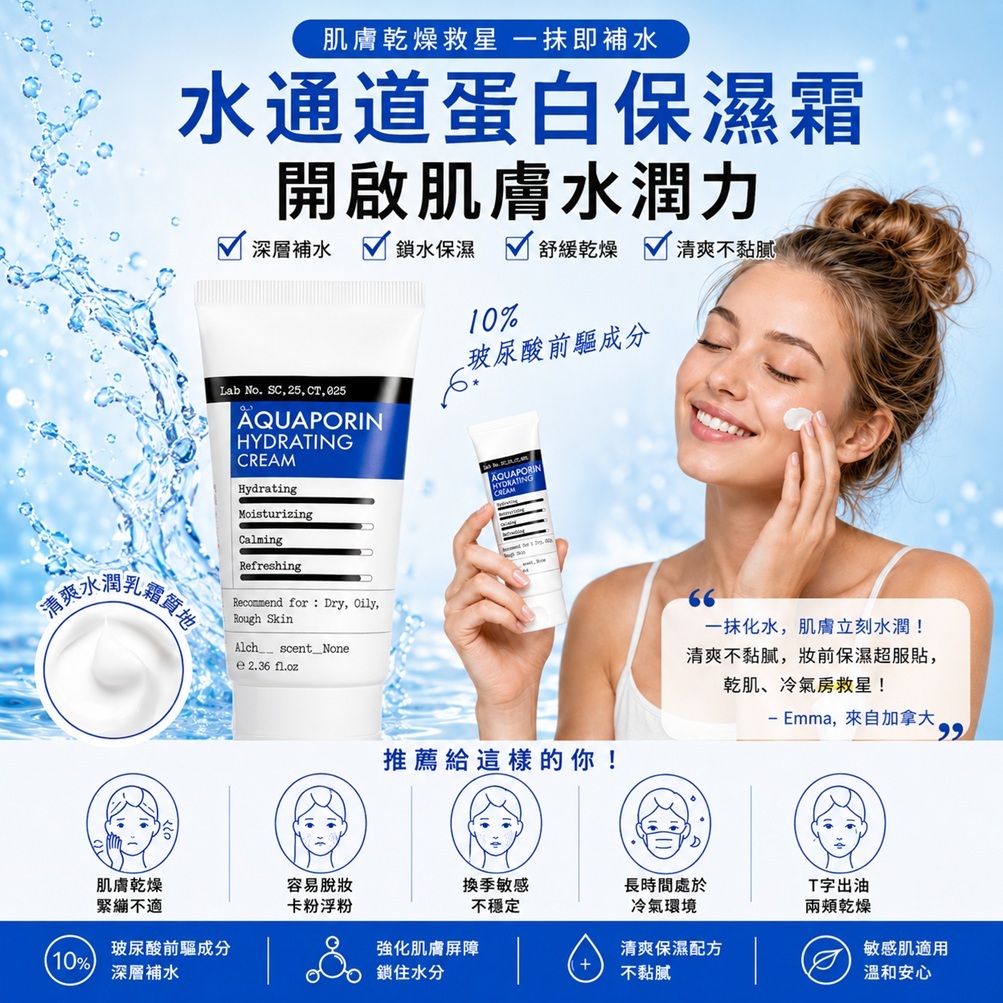 DermaFactory 水通道蛋白保濕霜 70ml
