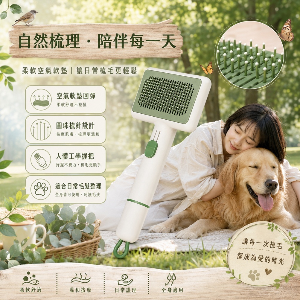 Dr.Blank 狗狗空氣軟質針梳 (標準白/純淨綠)