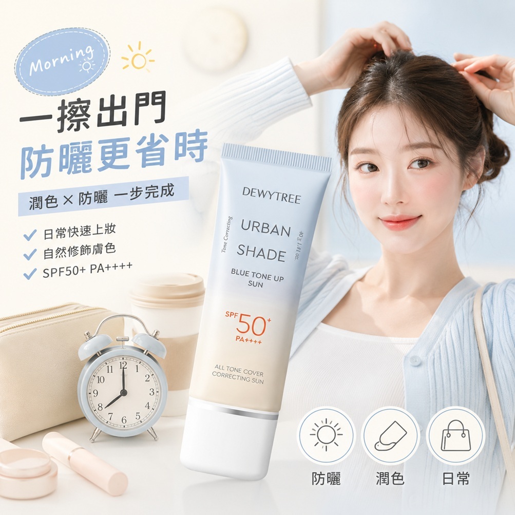 韓國 DEWYTREE 藍調提亮防曬霜 SPF50+ PA++++ 40g