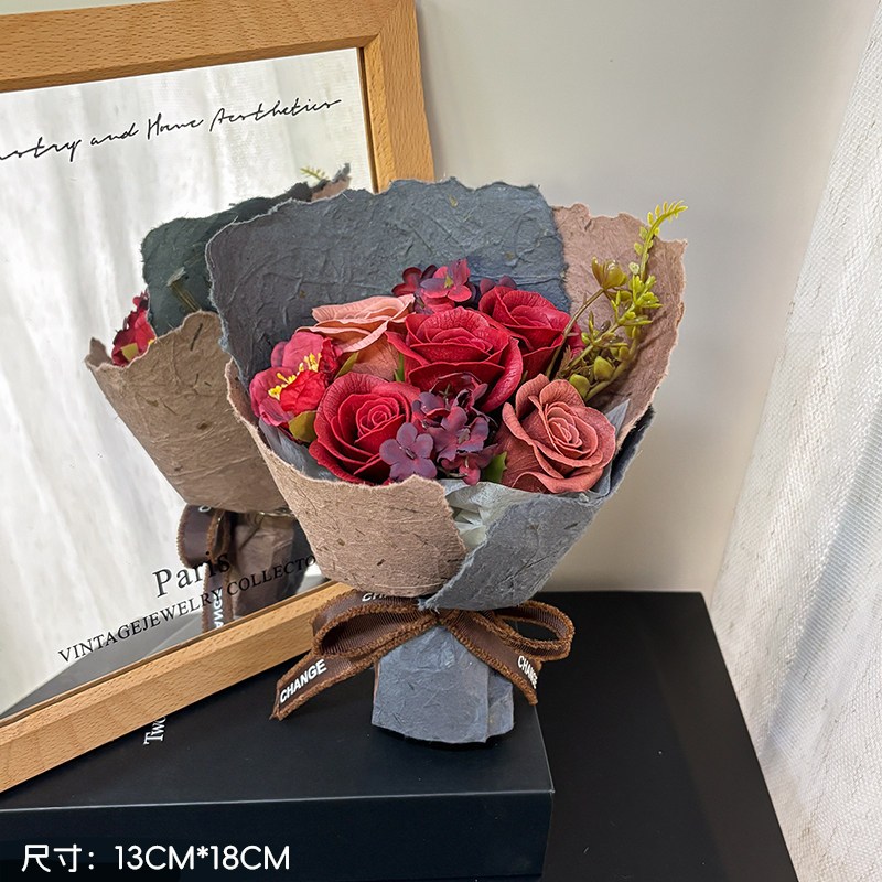 18cm玫瑰花束(芷渡),純花束（無提袋／無燈串）