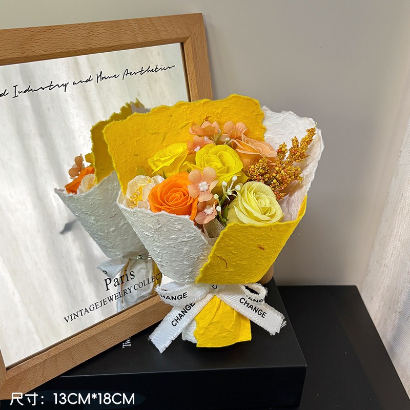 18cm玫瑰花束(月溪),純花束（無提袋／無燈串）