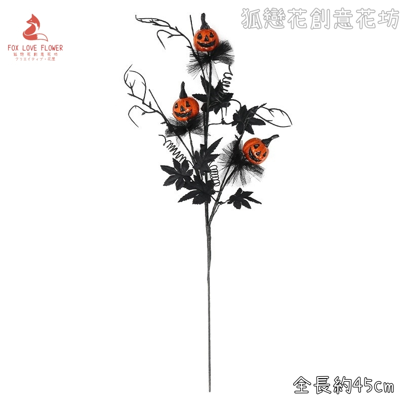 造型插枝❰黑楓葉鬼臉南瓜❱1枝